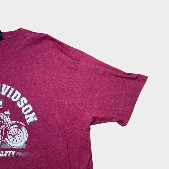 Harley Davidson T-Shirt Men 2XL Sedona Arizona Graphic Biker Tee Maroon Red - Picture 3 of 12